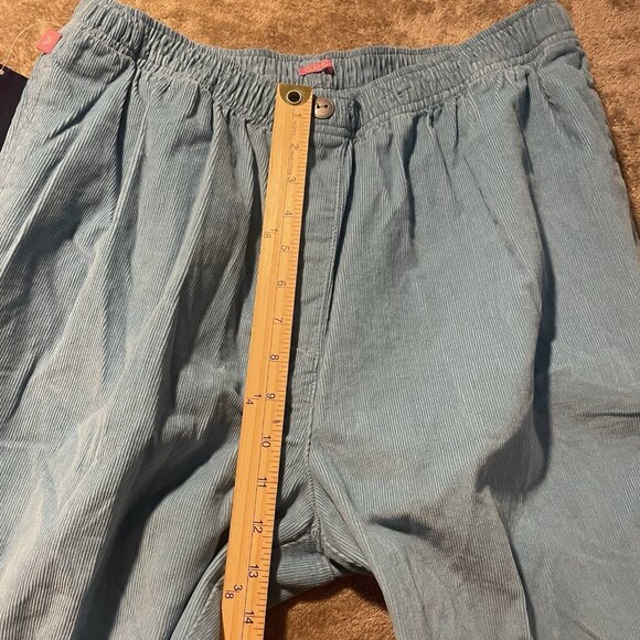 NWT Woman Within Pants Womens 18WP Classic Corduroy Light Blue Pull On Stretch - Picture 7 of 8